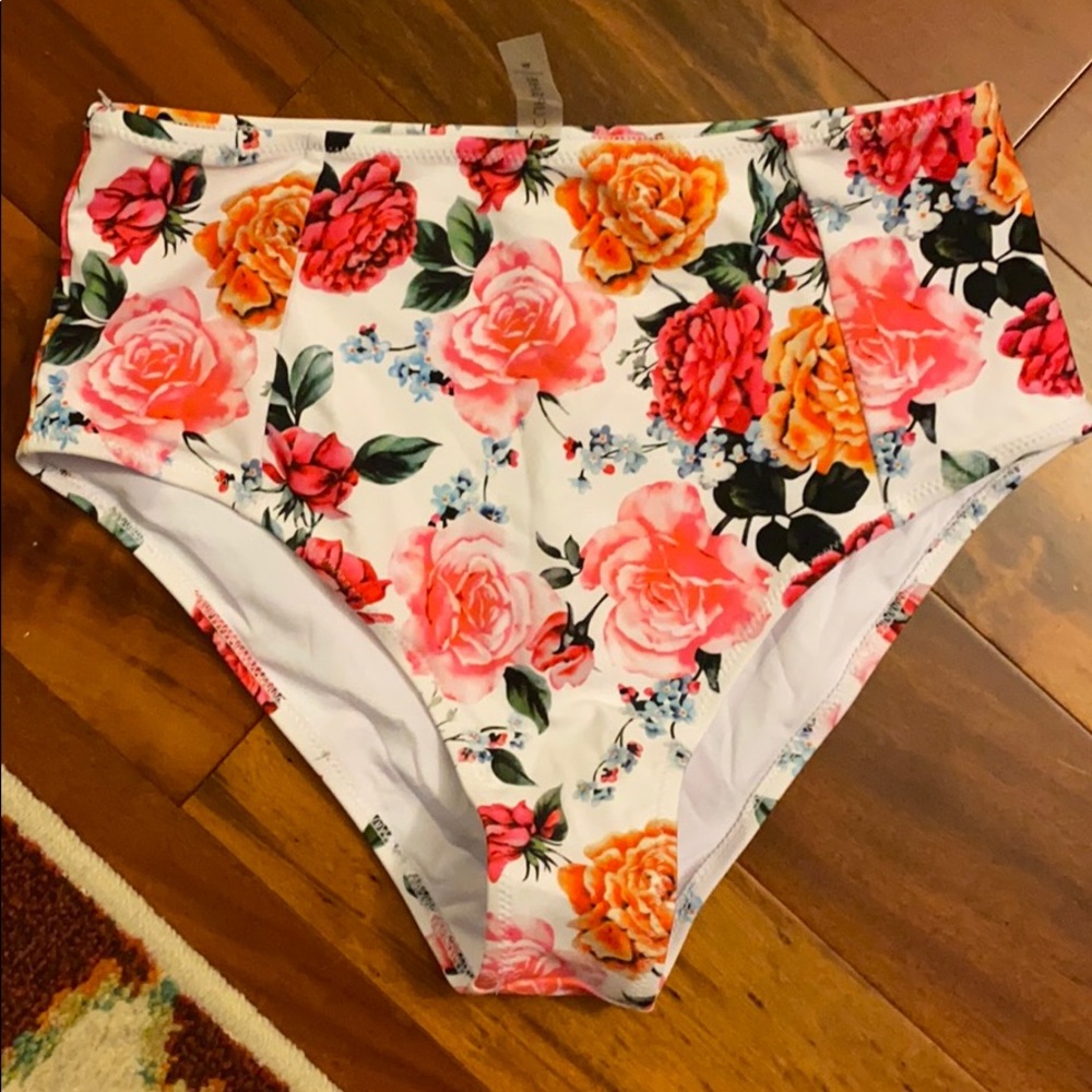 NWT floral high waist Swim Suit Bottoms